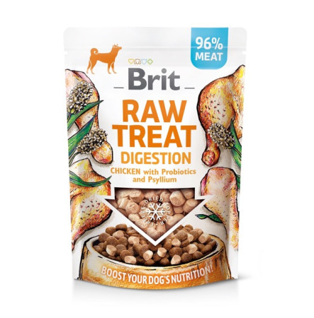 Brit Dog Raw Treat freeze-dried Digestion Ласощі для підтримання травлення у собак 40 г